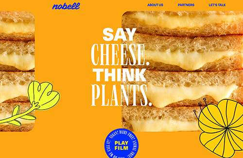 Nobell奶酪食品网站设计普贤居素材网精选
