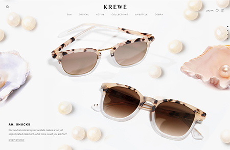 KREWE时尚眼镜网站设计素材中国网精选