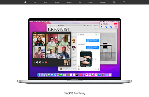 苹果 Monterey网页设计16设计网精选