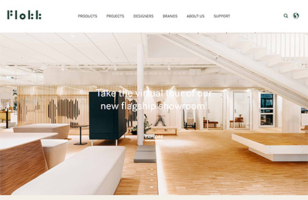 flokk家具品牌网站设计16设计网精选