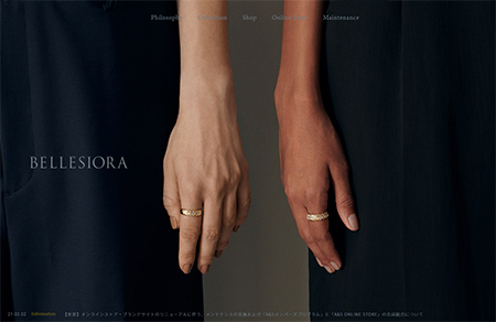 Bellesiora珠宝网站设计16设计网精选