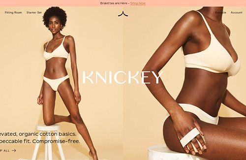 knickey内衣网站设计16设计网精选