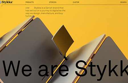 丹麦家具品牌Stykka网站设计素材中国网精选