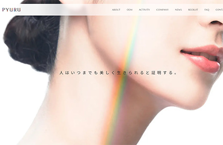 pyuru化妆品网站设计素材中国网精选