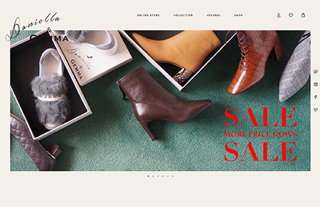 Daniella & GEMMA女鞋网站设计16设计网精选
