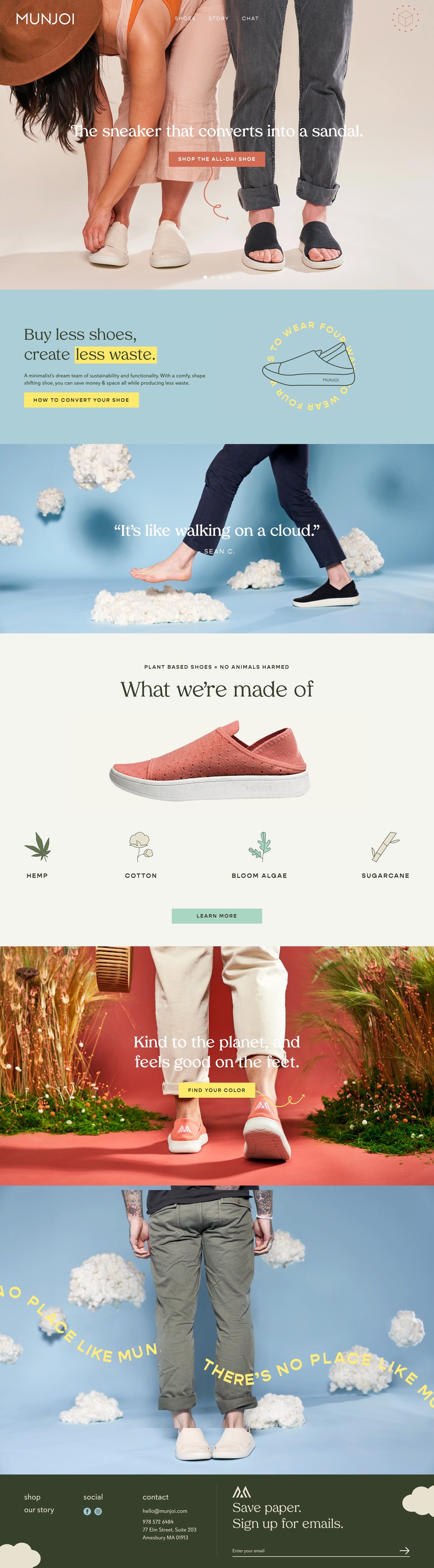 Munjoi鞋品牌网站设计