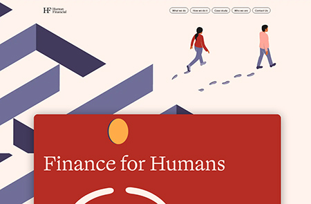 Human Financial金融技术公司网站设计素材中国网精选