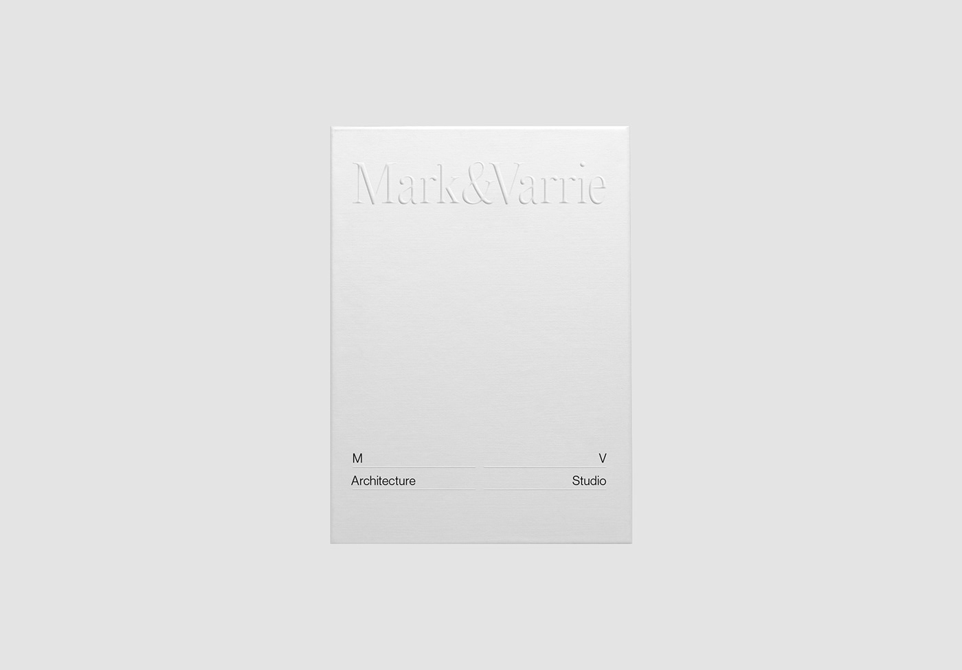 Mark&Varrie建筑工作室品牌VI设计