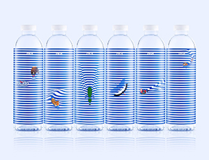 动物与水！4Life矿泉水包装设计素材中国网精选