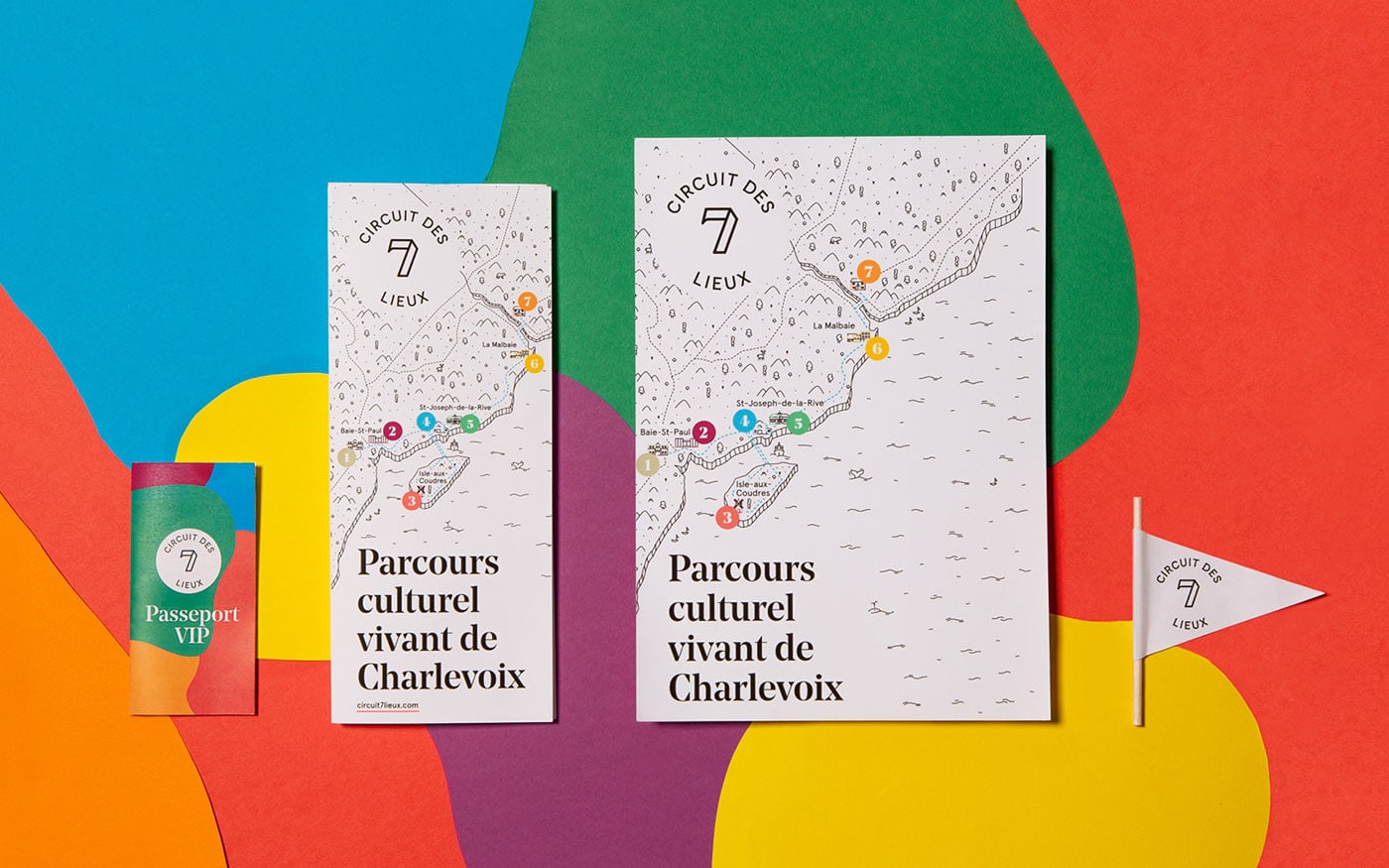 Le Circuit des 7 lieux：Charlevoix旅游宣传册设计