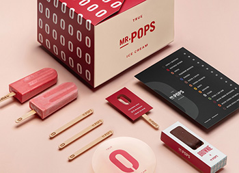 Mr.Pops冰淇淋品牌包装设计普贤居素材网精选
