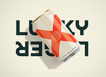 LUCKY LAGER幸运啤酒品牌和包装设计素材中国网精选