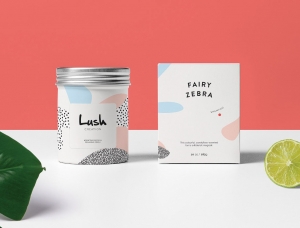 清新淡雅！Lush Liquid沐浴品牌视觉设计16图库网精选