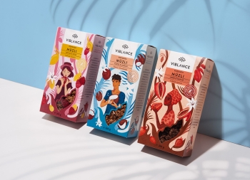 Viblance无麸质早餐食品包装盒设计素材中国网精选