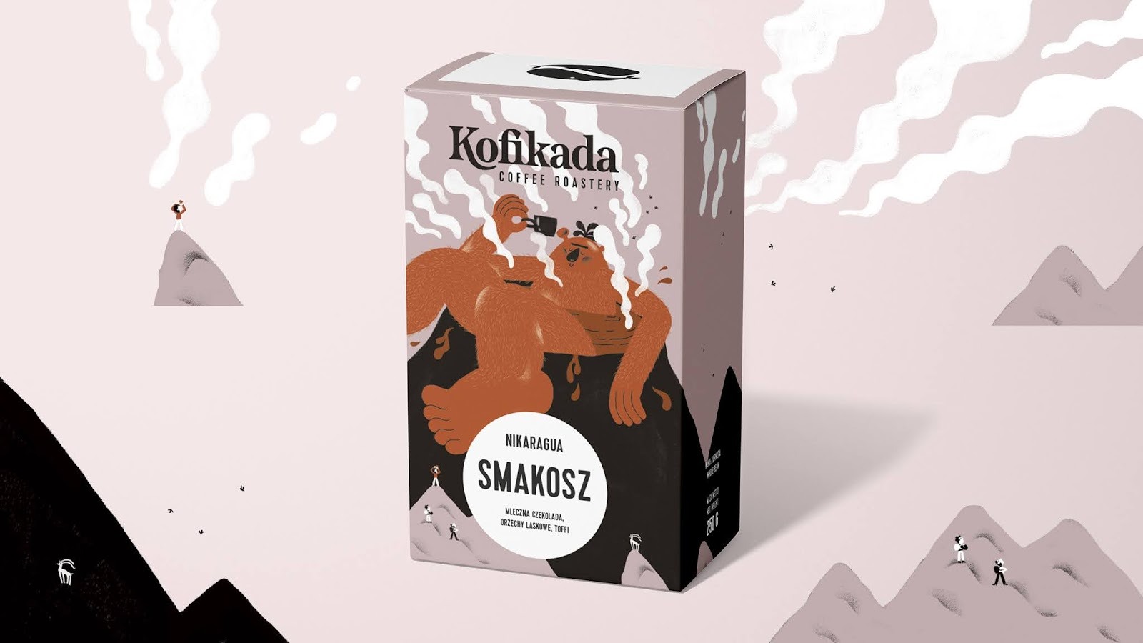 时尚插画风！KOFIKADA咖啡包装盒设计