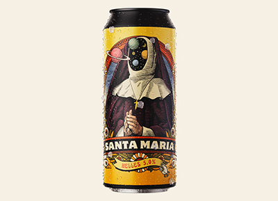 Santa Maria精酿啤酒包装设计普贤居素材网精选