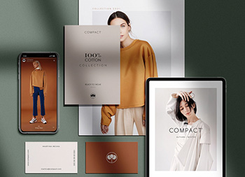服装品牌Compact视觉识别设计素材中国网精选