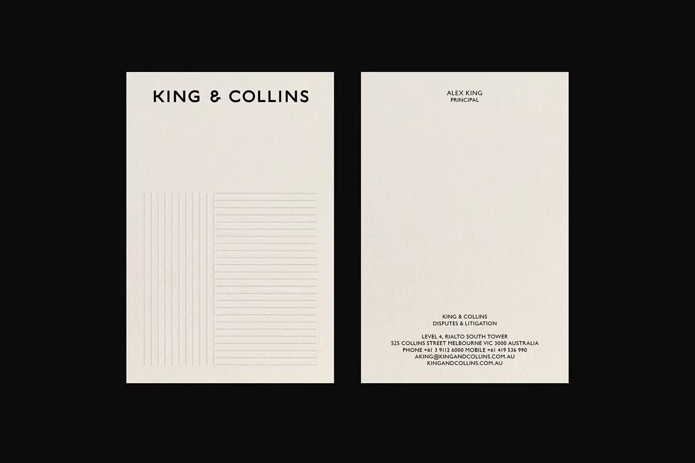 律师事务所King＆Collins品牌视觉设计