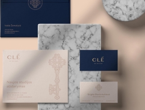 Clé de Maison室内设计工作室品牌形象设计普贤居素材网精选