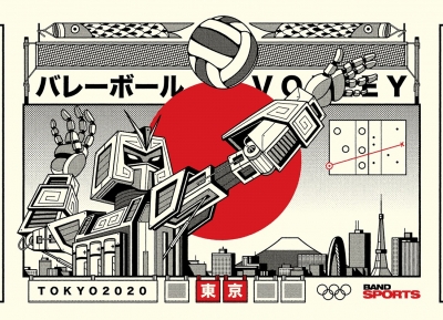 BandSports东京2020插画设计16设计网精选