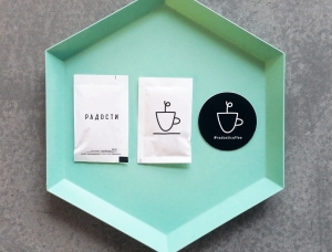 绿色萌芽！Radosti咖啡和面包店品牌形象设计16图库网精选