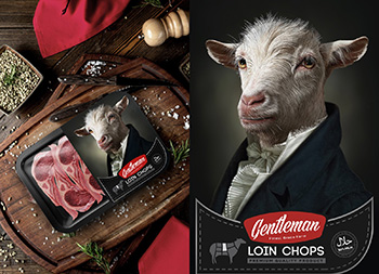 动物绅士！Gentleman肉产品包装设计16图库网精选