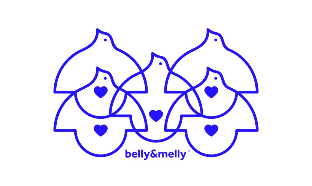 纯净的蓝 母婴品牌belly&melly视觉形象设计