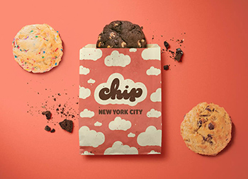 Chip NYC甜饼店品牌视觉设计素材中国网精选