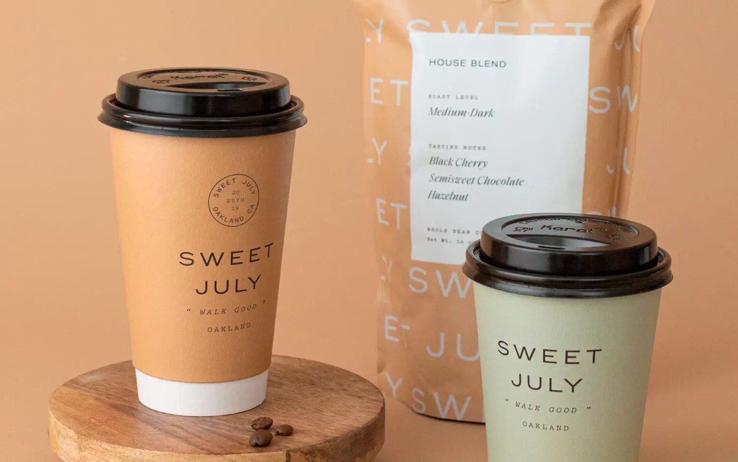Sweet July咖啡店品牌形象设计