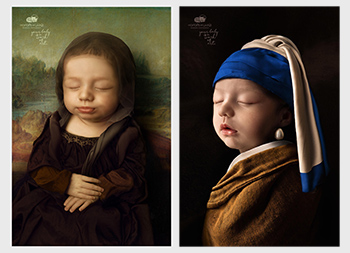 您的宝宝是一件艺术品！Os Bebês da Lhais摄影工作室创意广告16图库网精选