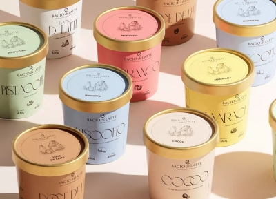 Bacio di Latte冰淇淋包装设计16图库网精选