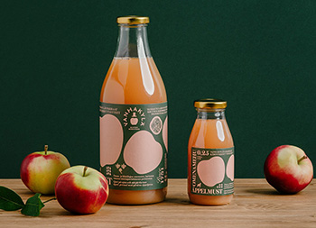 简约的水果图形！Vanhakylä果汁包装设计16设计网精选