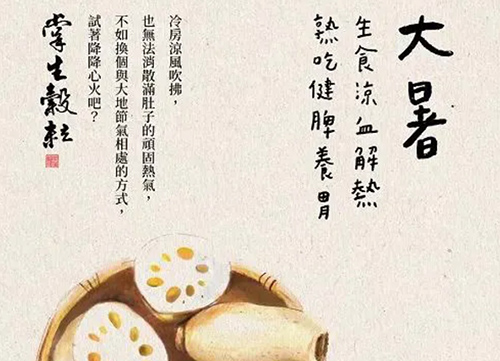 台湾掌生谷粒：24节气海报设计普贤居素材网精选
