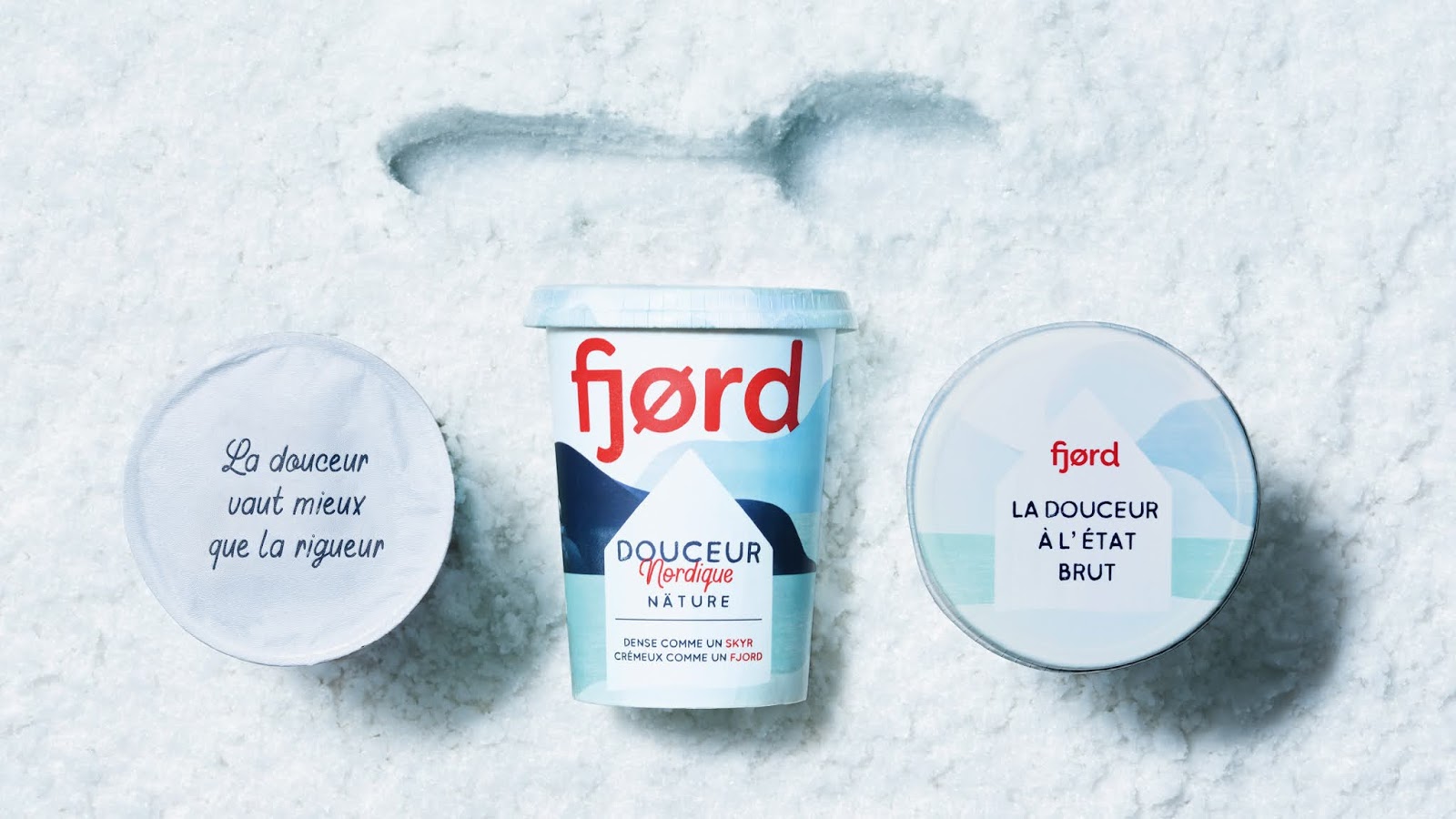 Danone Fjørd酸奶包装设计