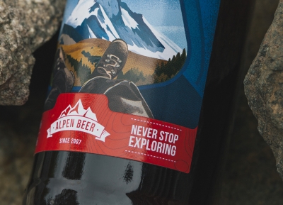 Alpen啤酒包装设计素材中国网精选