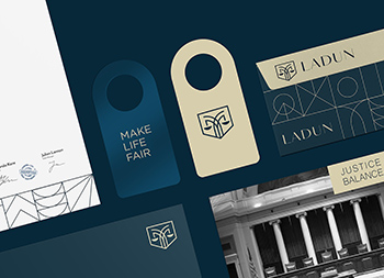 法律咨询平台Ladun视觉形象设计16图库网精选