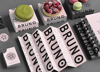 Bruno法国甜点品牌和包装设计普贤居素材网精选