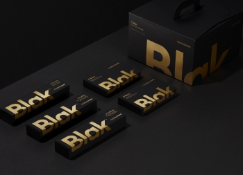 高雅的Blak黑巧克力包装设计普贤居素材网精选