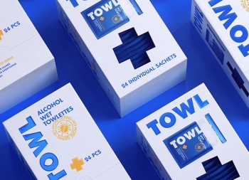 TOWL抗菌湿巾包装设计16图库网精选
