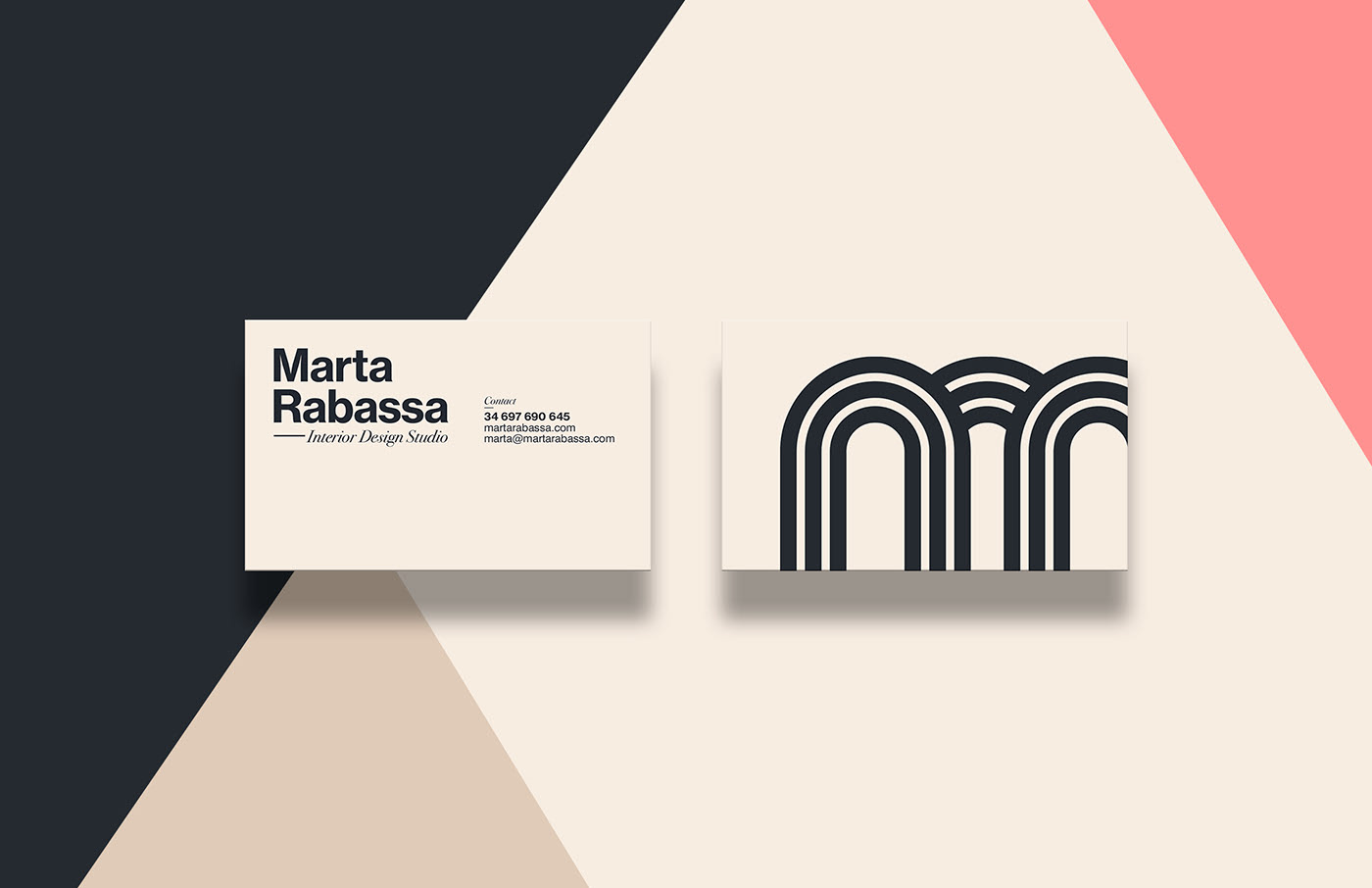 胜利拱门！室内设计工作室Marta Rabassa品牌形象设计