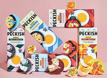 熟鸡蛋+蘸酱！即食便携式鸡蛋品牌Peckish包装设计16图库网精选