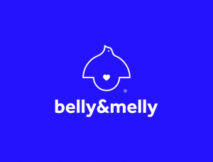 纯净的蓝 母婴品牌belly&melly视觉形象设计普贤居素材网精选