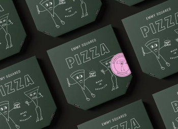 Emmy Squared披萨品牌形象设计普贤居素材网精选