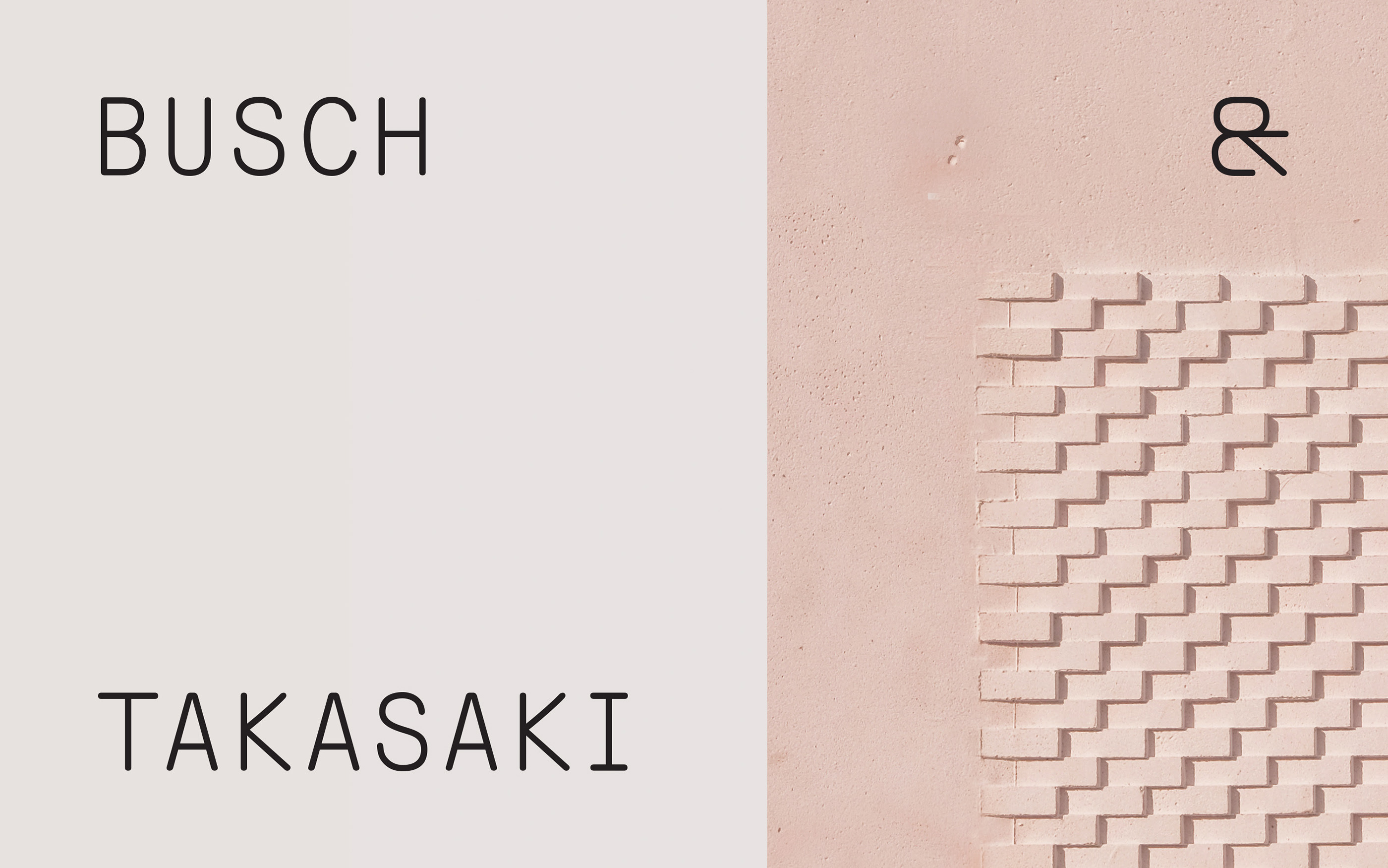 柏林Busch & Takasaki Architects建筑事务所视觉识别设计