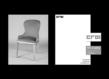 极简黑白色，CROI现代家具品牌和视觉识别设计素材中国网精选
