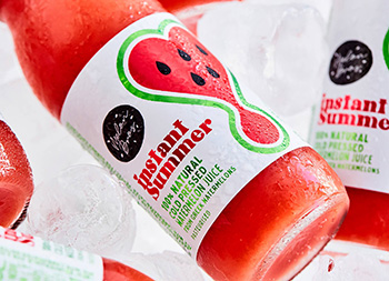 Instant Summer西瓜汁饮料包装16设计网精选
