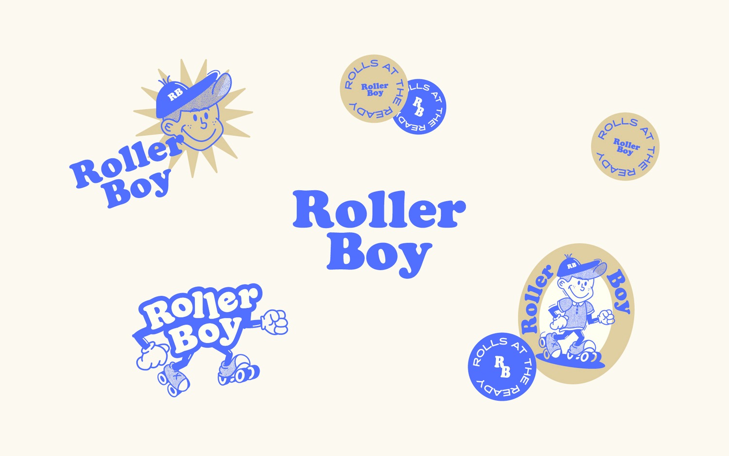 复古风格的Roller Boy餐厅品牌设计