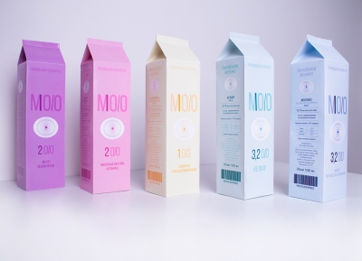 极简风格的MOO乳品包装设计素材中国网精选