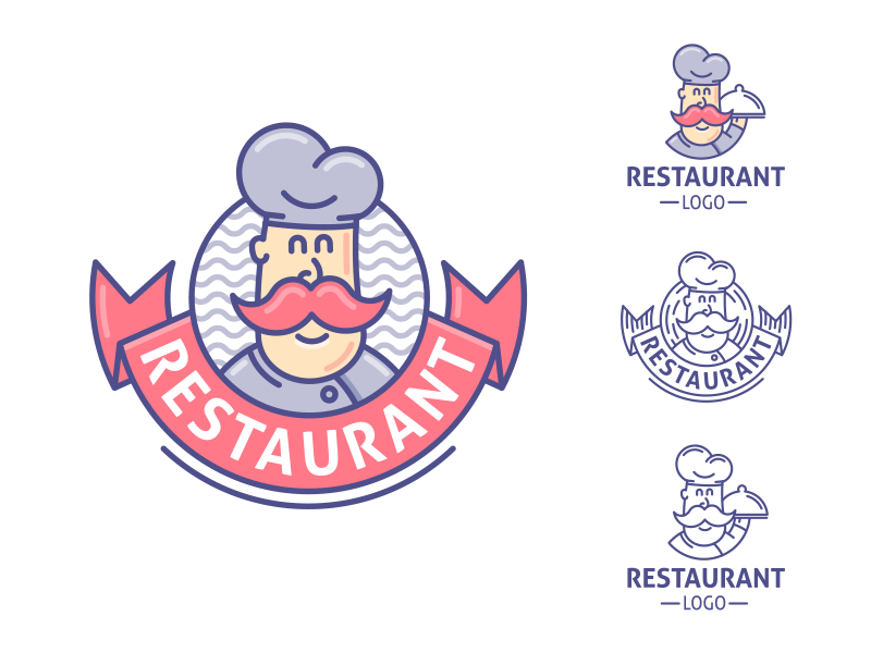 舌尖美味！40款厨师元素logo设计