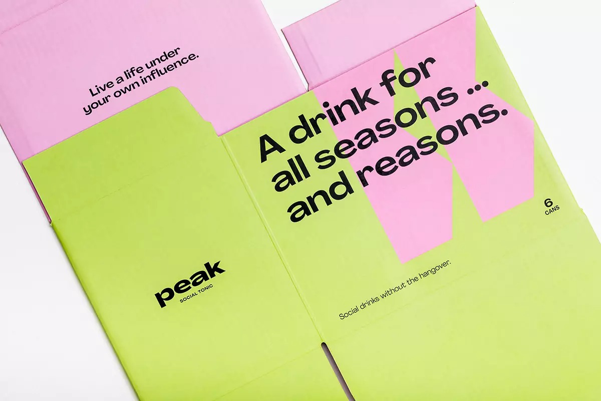  Peak Social Tonics饮料包装设计